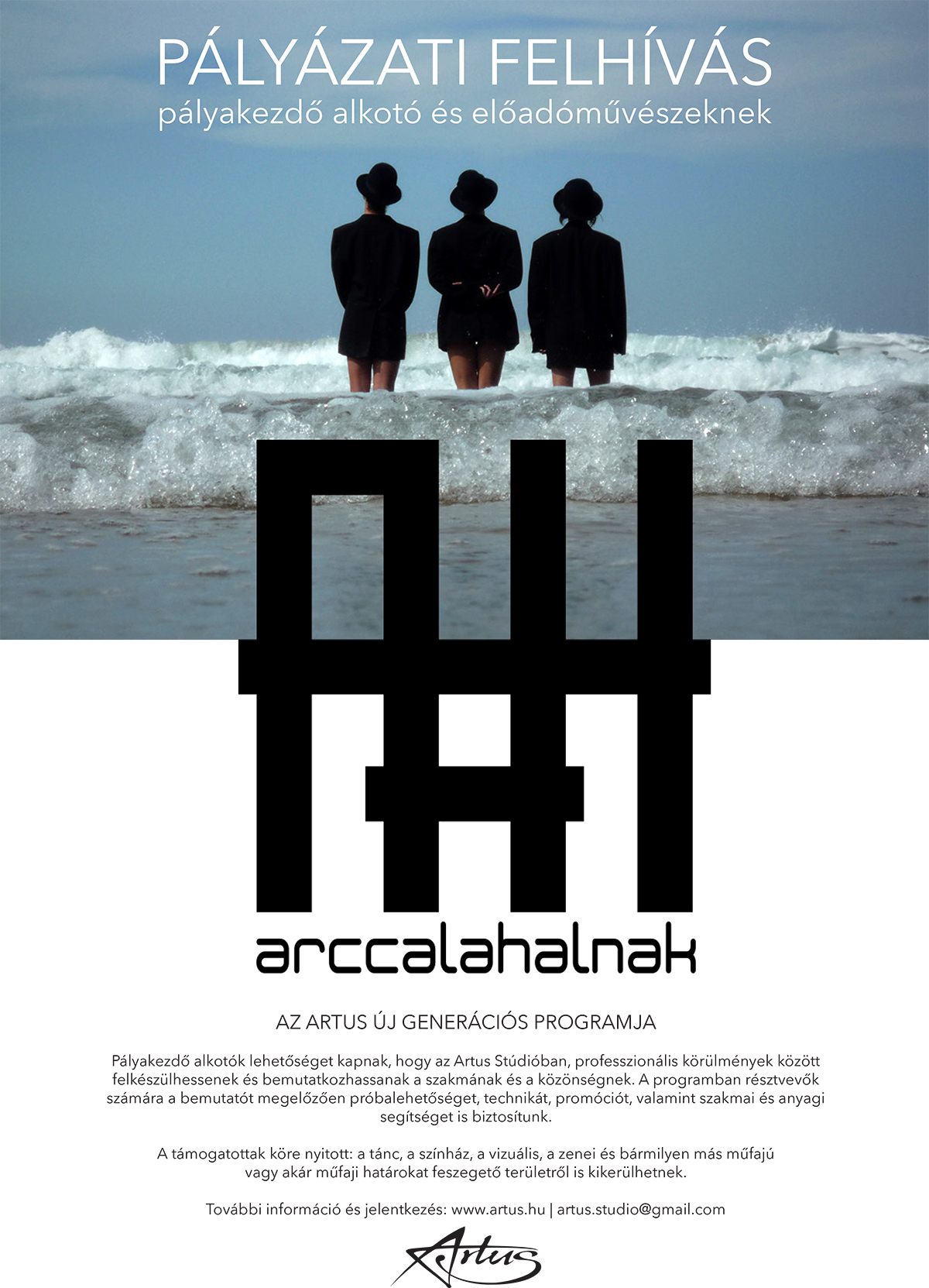 arccal a halnak plakat